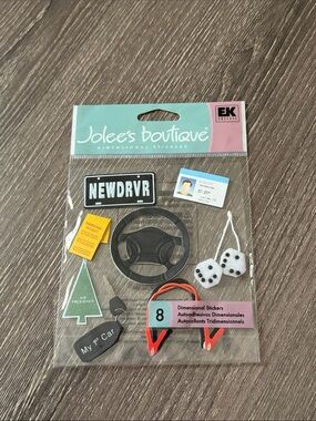 ❤️$8 EK Success Jolee's Boutique New Driver Dimensional Stickers